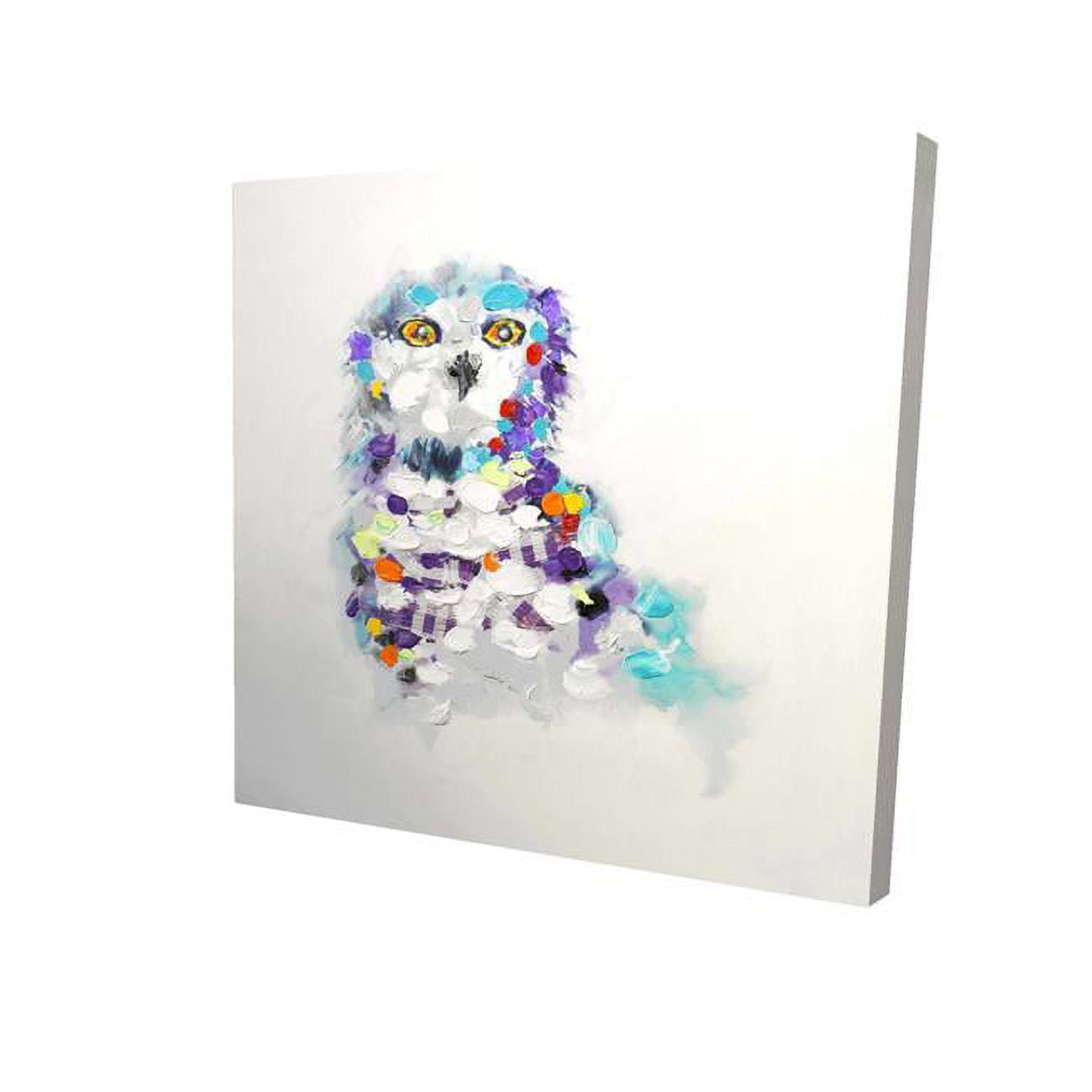 16 x 16 in. Abstract Owl-Print on Canvas
