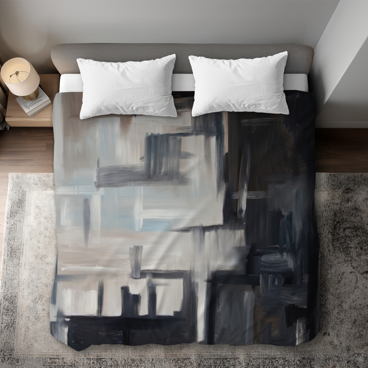 C1DCKSW078FEN2 Subtill Abstract Man Cave King Size Duvet Cover - Unique Home Decor