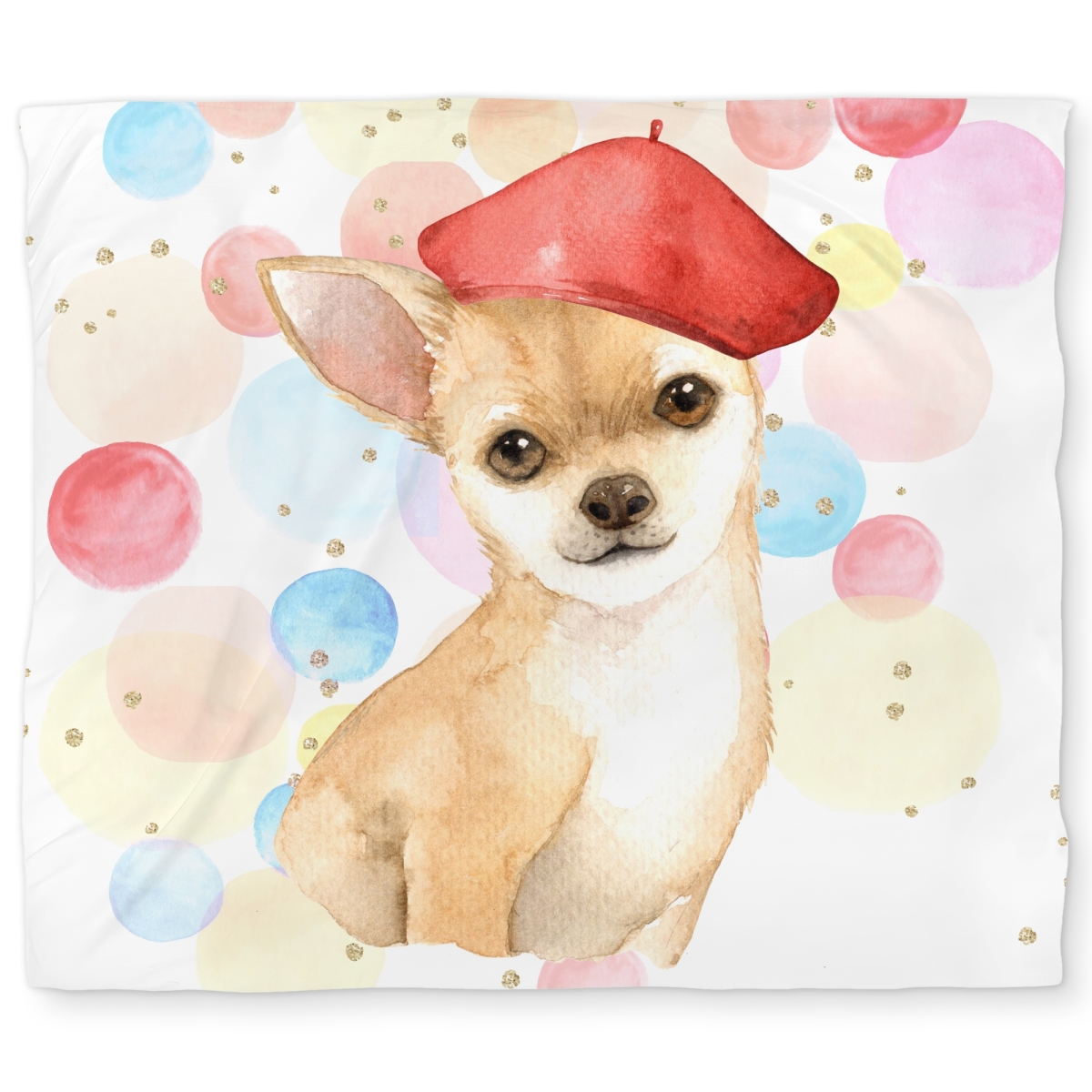 C1DCKSW0SA8EZF Chihuahua Dog Artist King Size Duvet Cover - Kids Bedroom Decor
