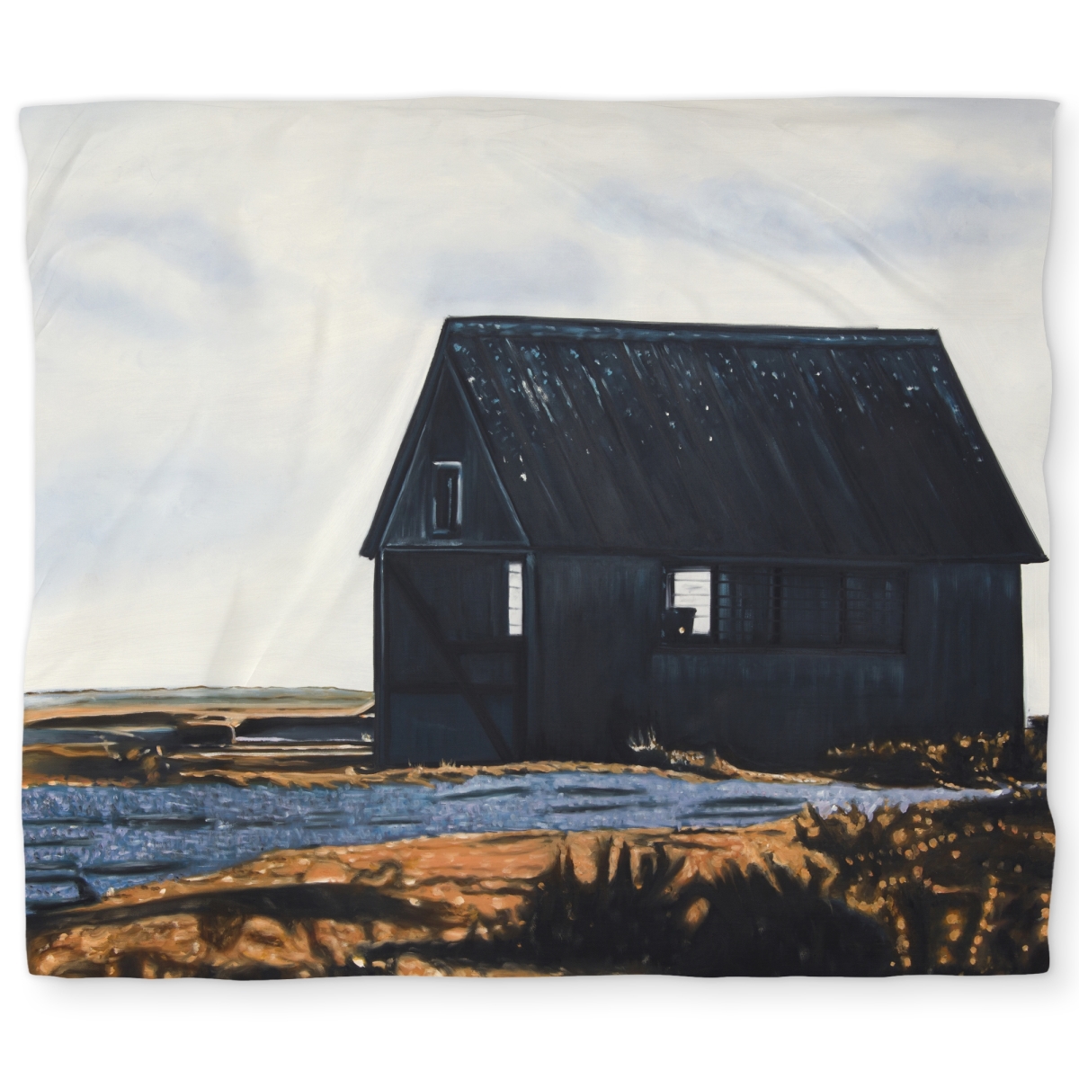 C1DCKSW0G5Q97C Abandoned Barn Leaves Rustic King Size Duvet Cover - Home Decor