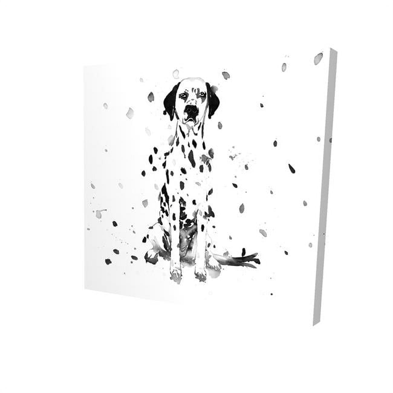 16 x 16 in. Dalmatian Dog-Print on Canvas