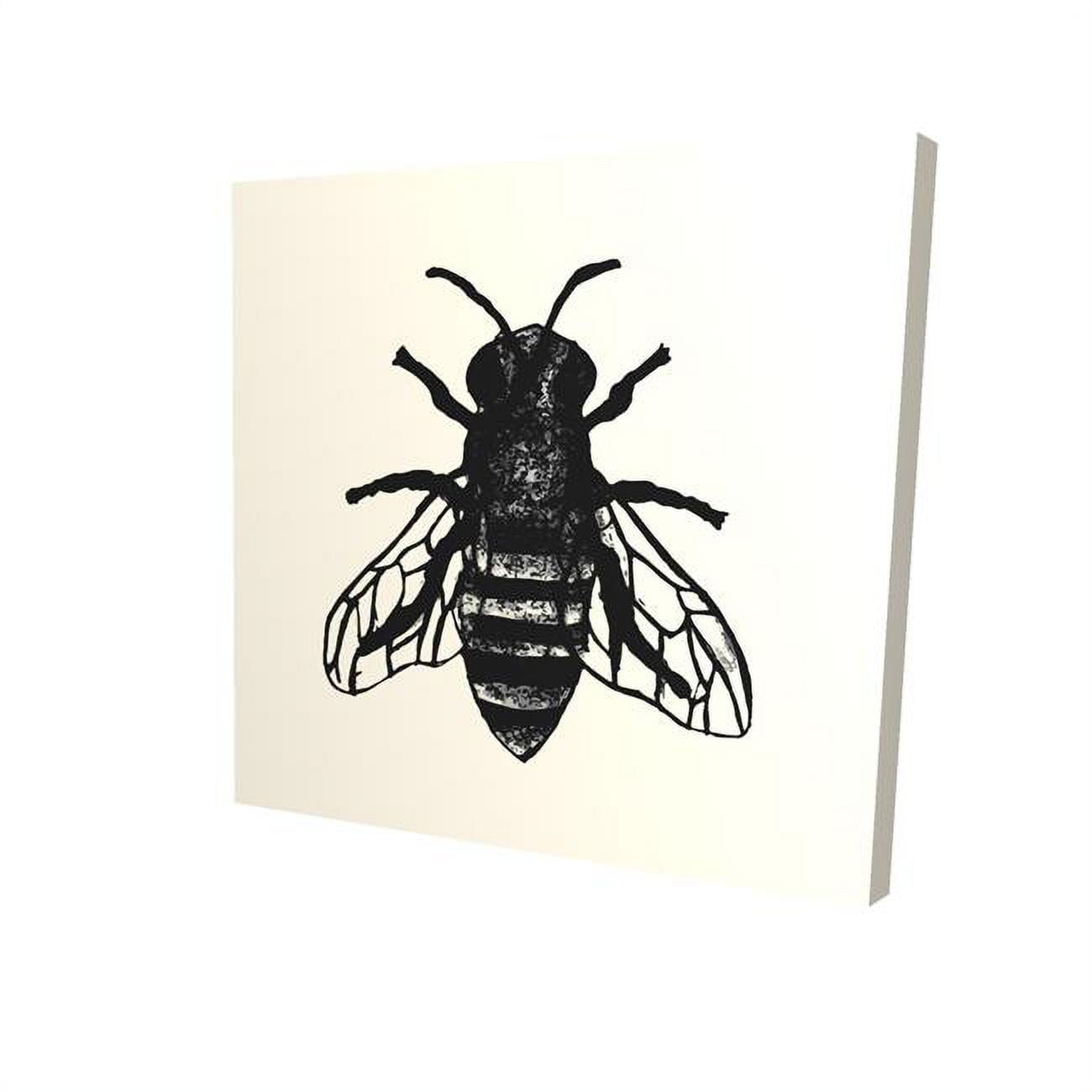 16 x 16 in. Bee-Print on Canvas