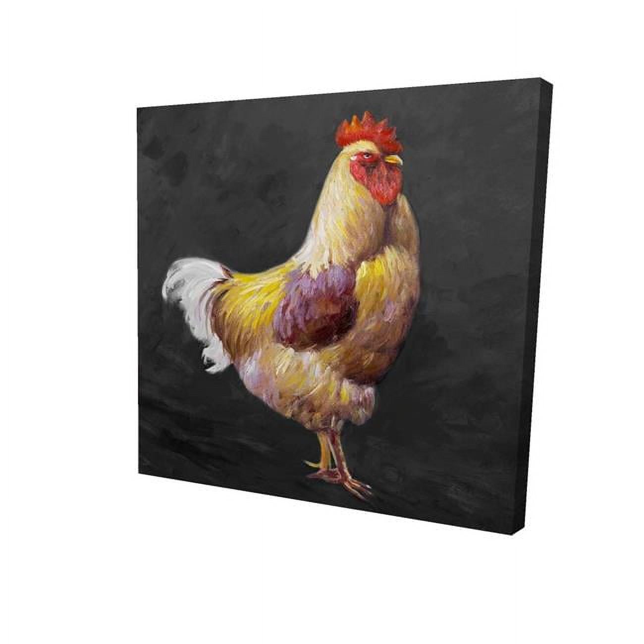 16 x 16 in. Beautiful Rooster 2-Print on Canvas
