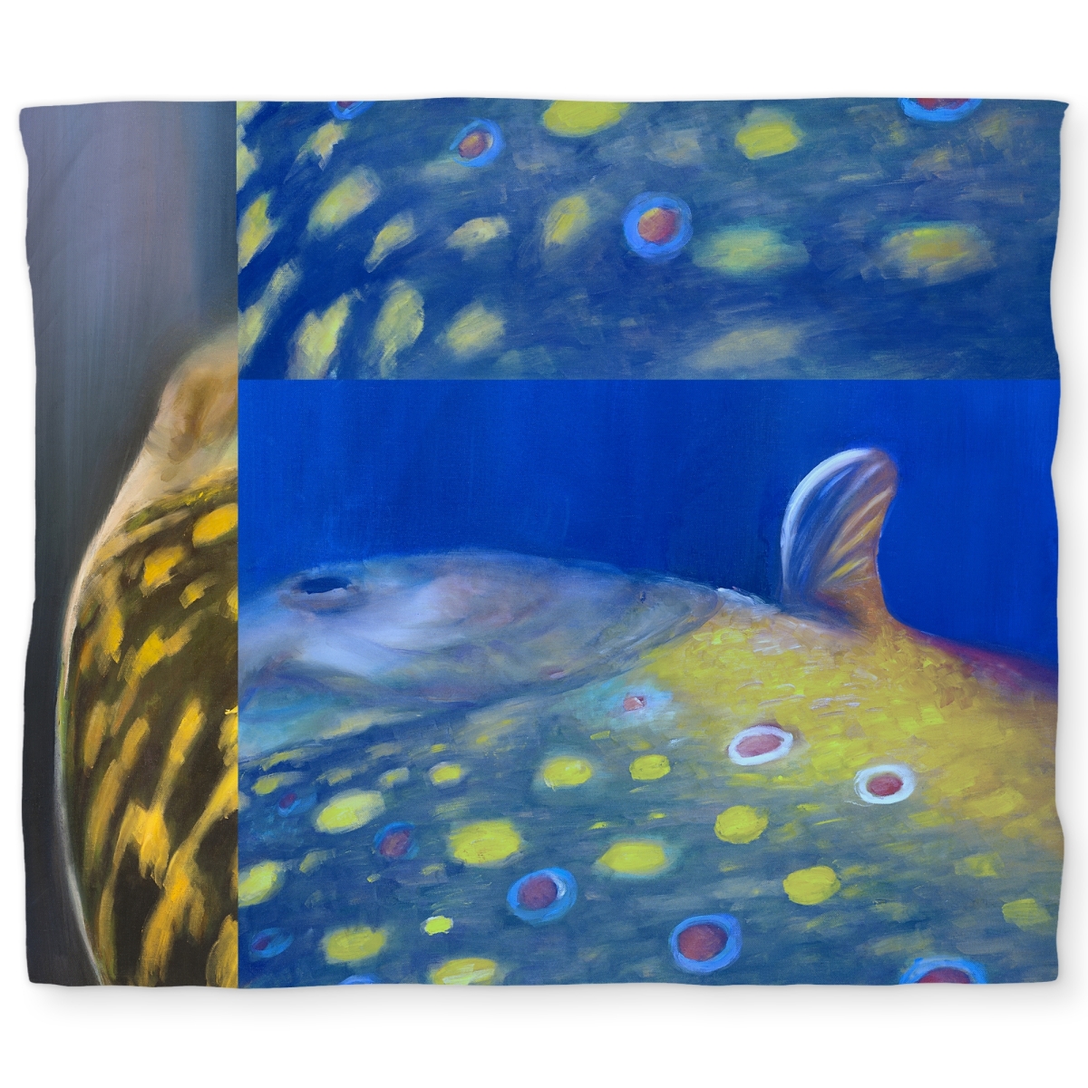 C1DCKSW043IT79 Golden Trout Fish King Size Duvet Cover - Man Cave Home Decor