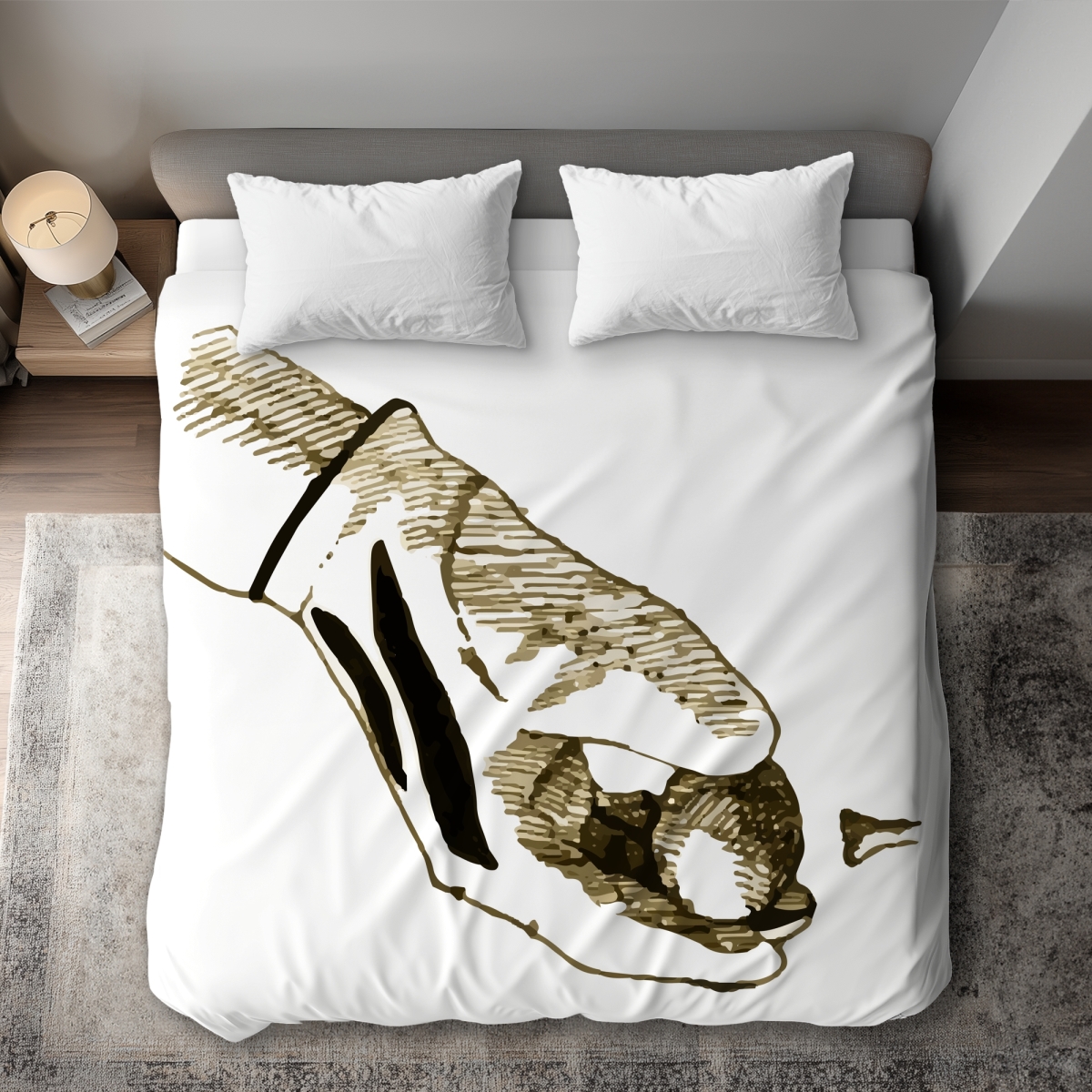 C1DCKSW05MRRN8 Golf Glove Illustration King Size Duvet Cover - Man Cave Home Decor