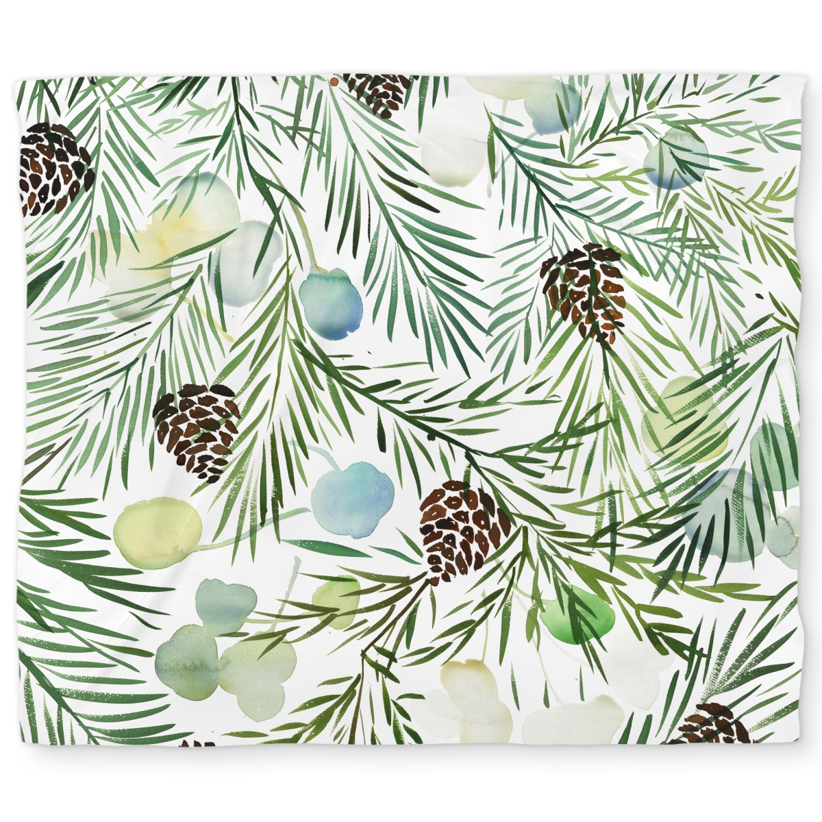 C1DCKSW00N00LC Pine Cone Pattern King Size Duvet Cover - Brown Illustrative Design
