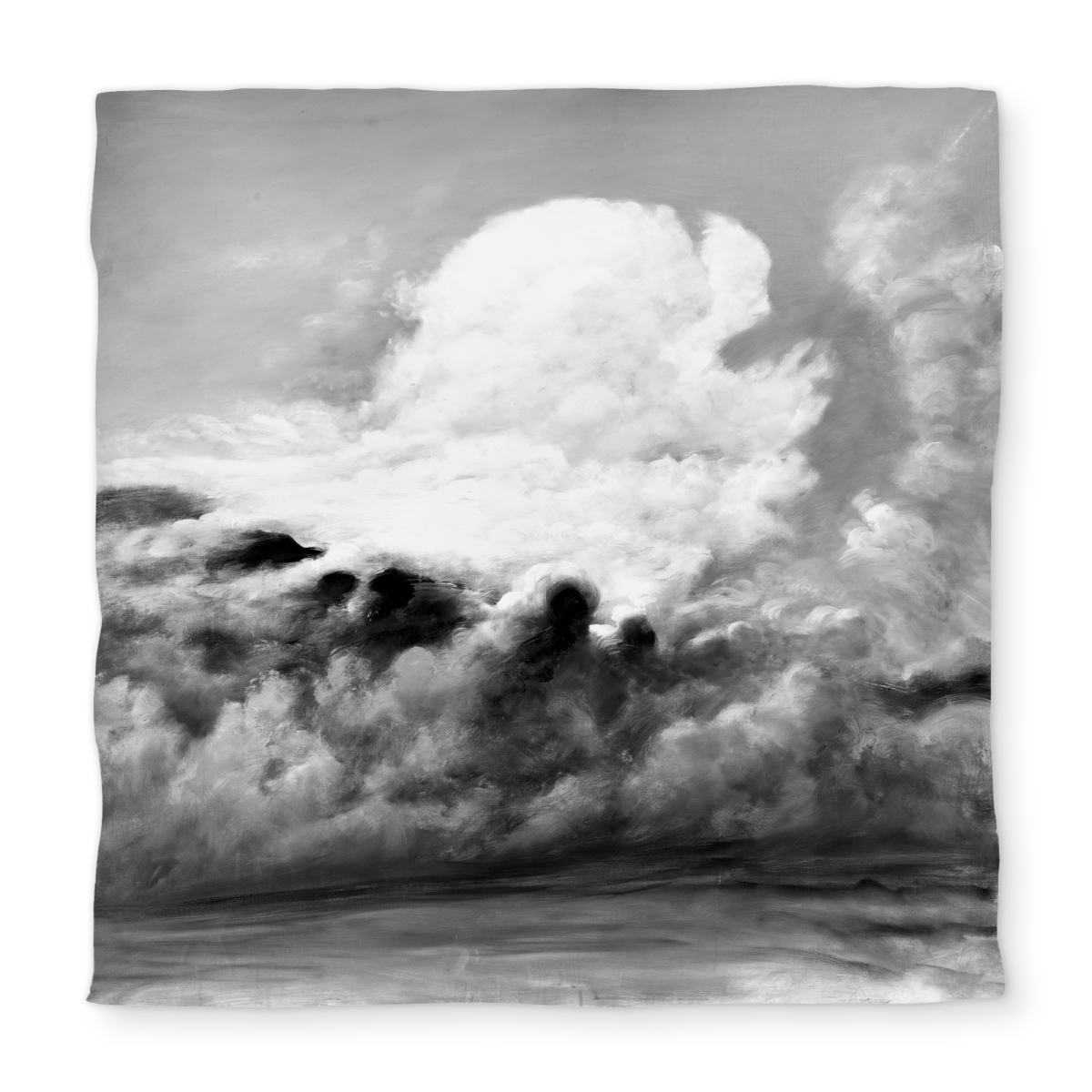C1DCQSW0FC4EJR Clouds Monochrome Mountains Queen Size Duvet Cover - Home Decor