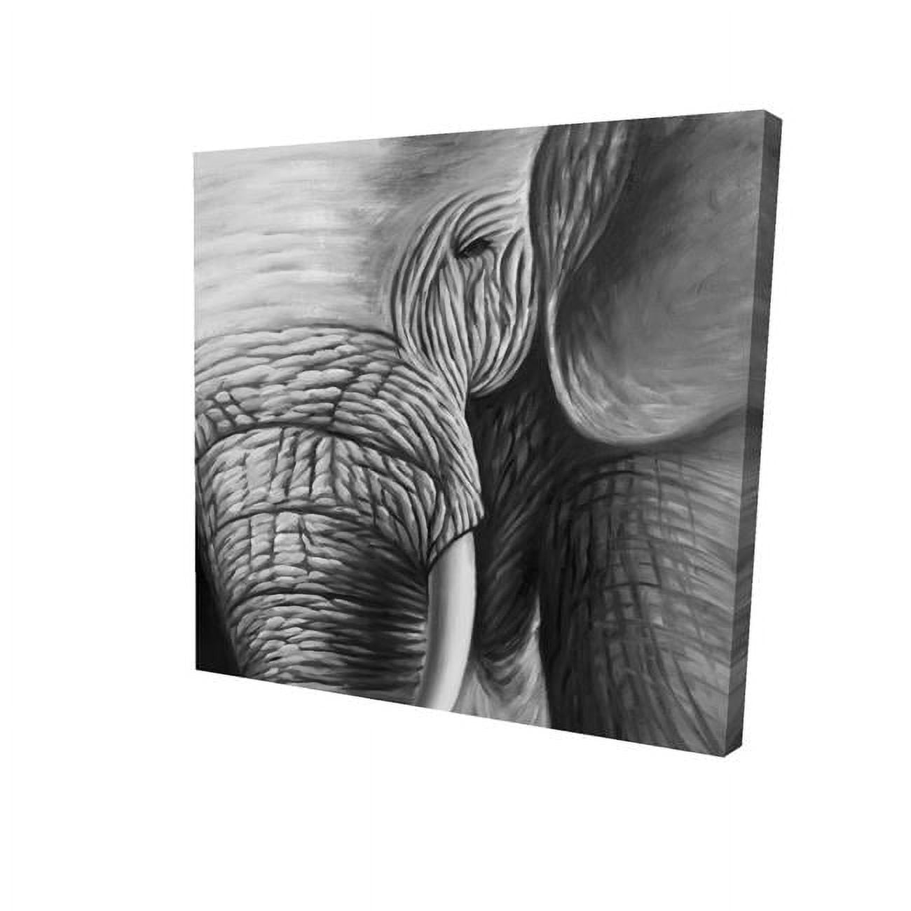 16 x 16 in. Elephant-Print on Canvas