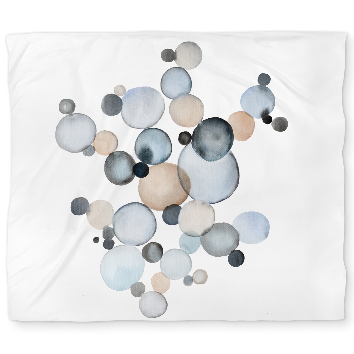 C1DCKSW0DXE  Grayish Bubbles Minimalist King Size Duvet Cover - Home Decor
