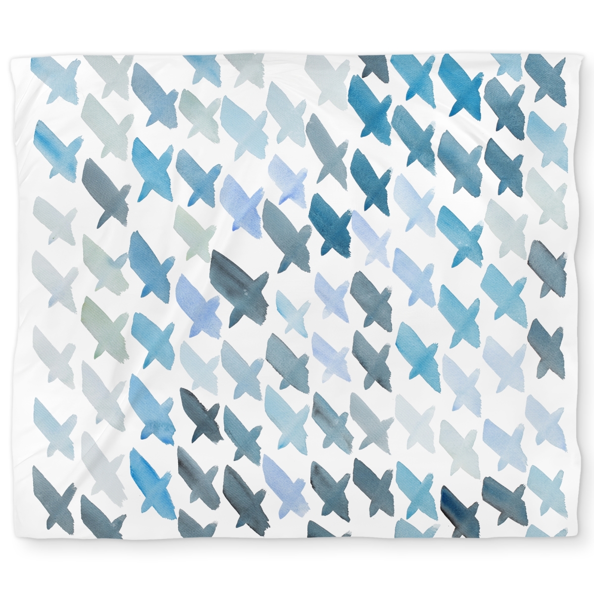 C1DCKSW06PDSTW Minimalist Turquoise King Size Duvet Cover - X Pattern Home Decor