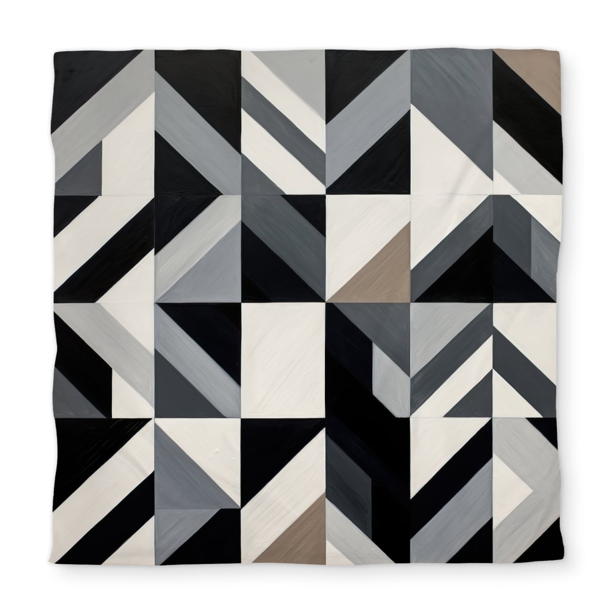 C1DCQSW09FVUMS Grid Office Patterns Queen Size Duvet Cover - Stylish Home Decor