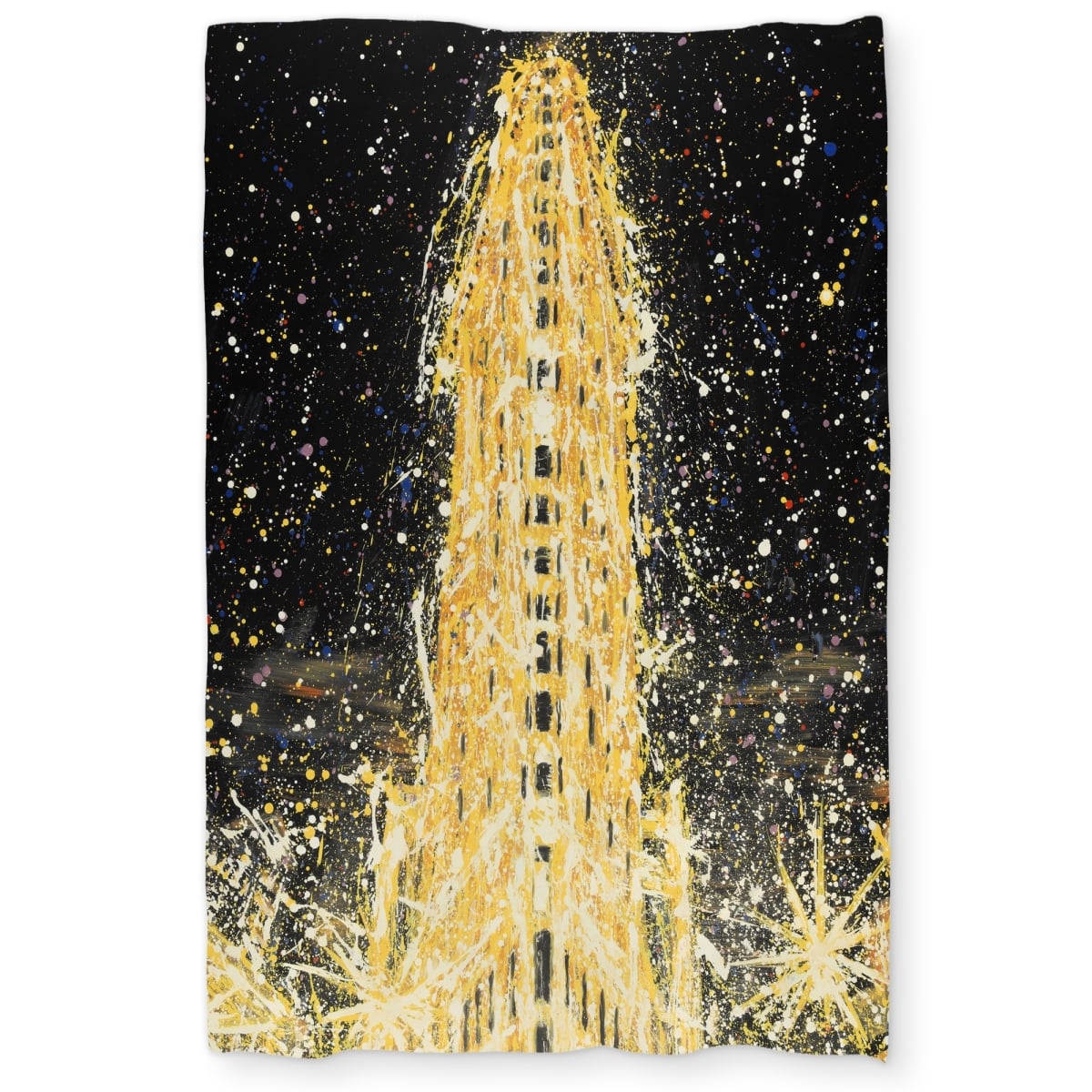 C1DCTXLWC1LCRQ Abstract Flatiron Building Twin Size Extra Long Duvet Cover - Contemporary Livingroom Decor