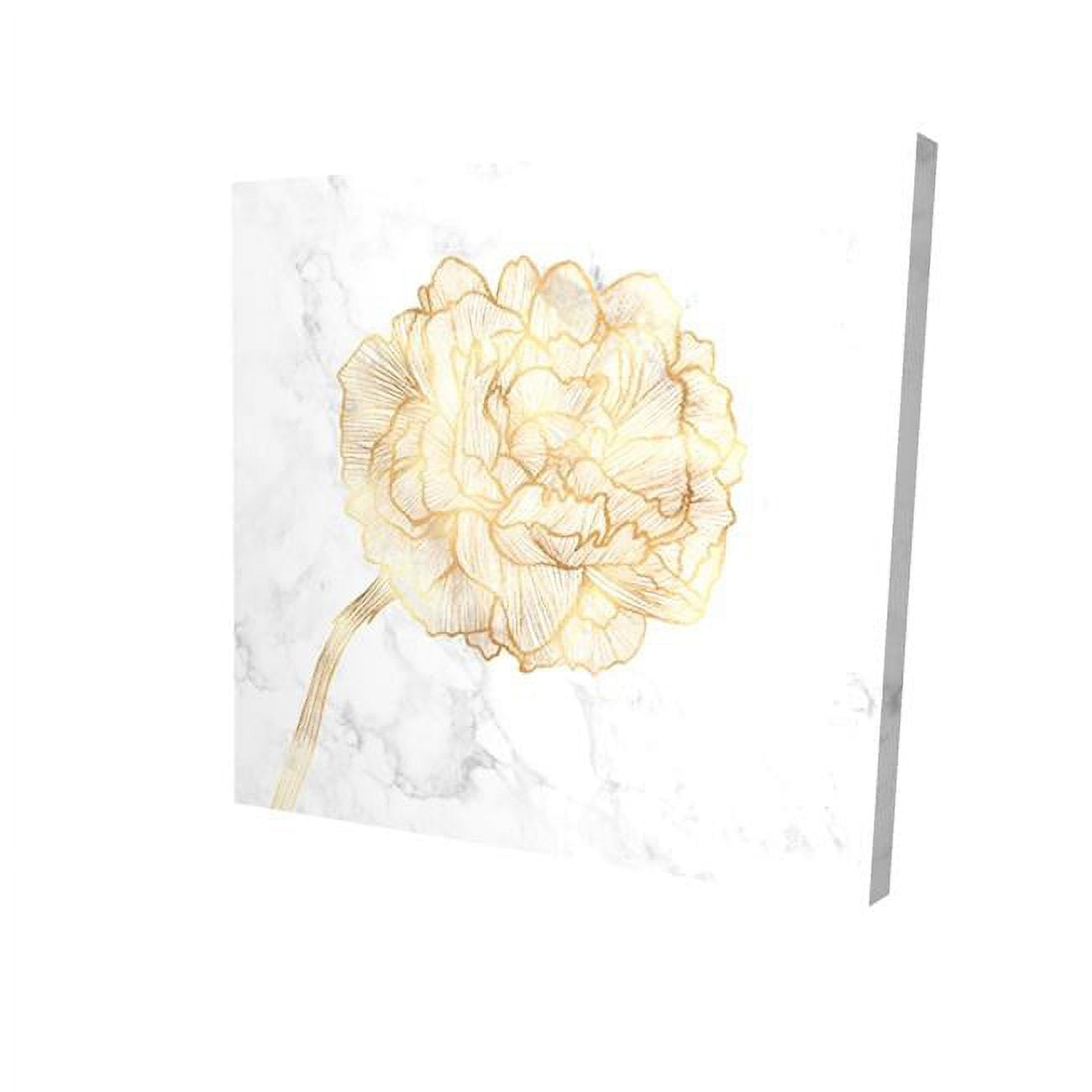 16 x 16 in. Golden Peony-Print on Canvas
