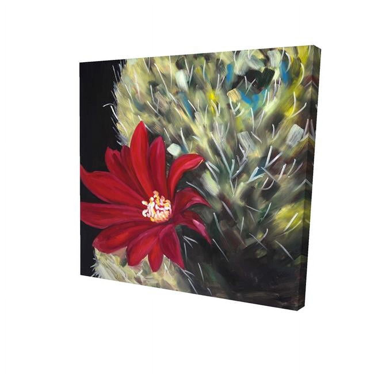 16 x 16 in. Echinopsis Red Cactus Flower-Print on Canvas