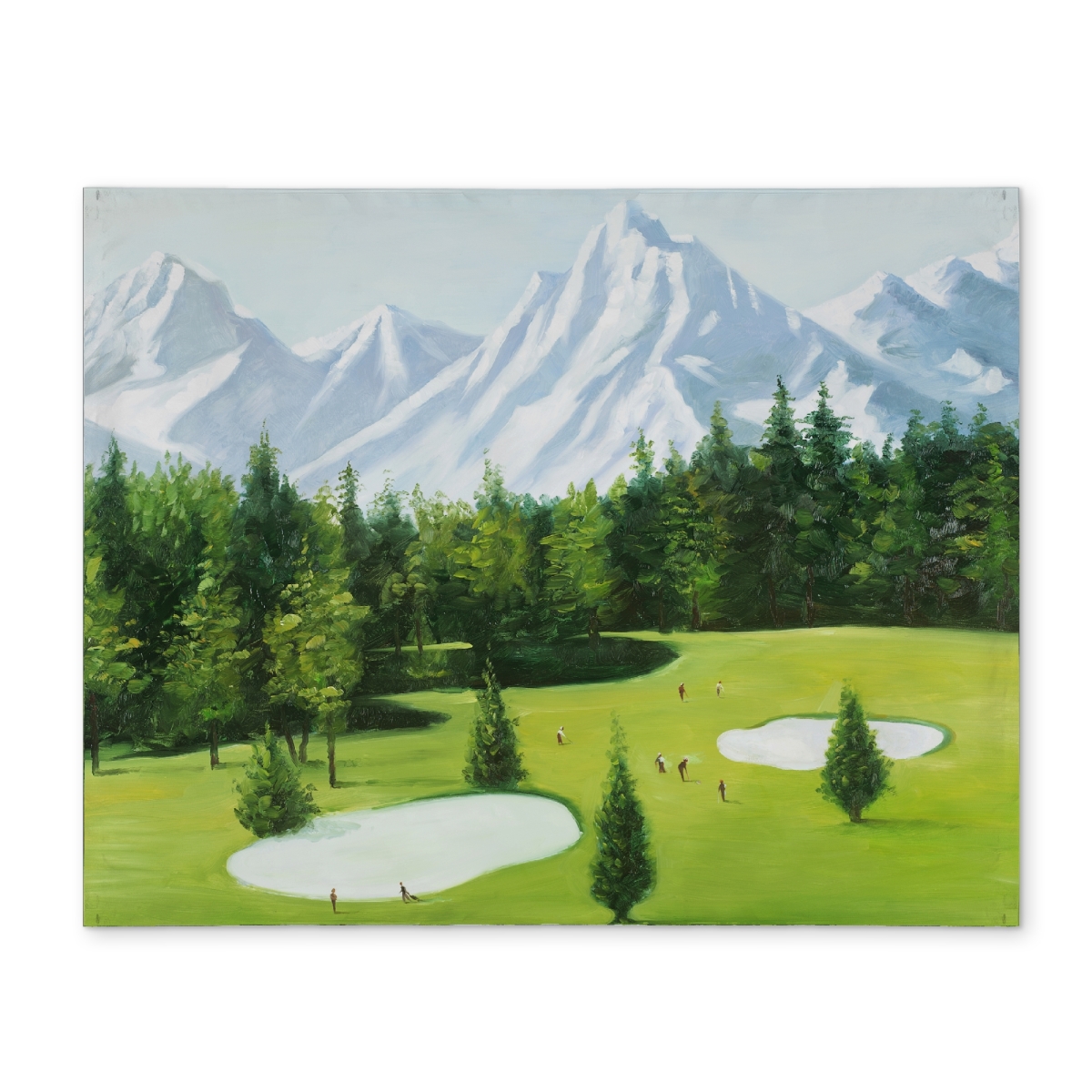 Picture of Begin Home Decor CPPM1418EYJRA8 14 x 18 in. Golf Course Mountains View Placemat - Polyester Home Decor