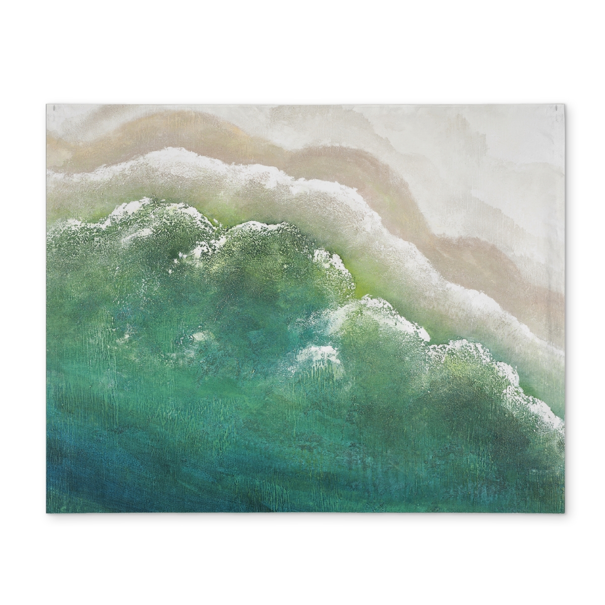 Picture of Begin Home Decor CPPM1418CRE147 14 x 18 in. Turquoise Sea Bedroom Placemat - White Sea Polyester Decor