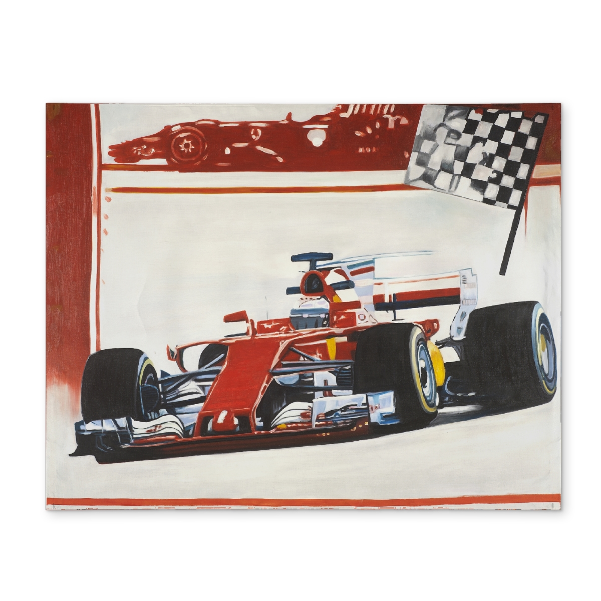 Picture of Begin Home Decor CPPM1418QDQXXK 14 x 18 in. Motorsport Bedroom Placemat - Polyester Hobbies Decor