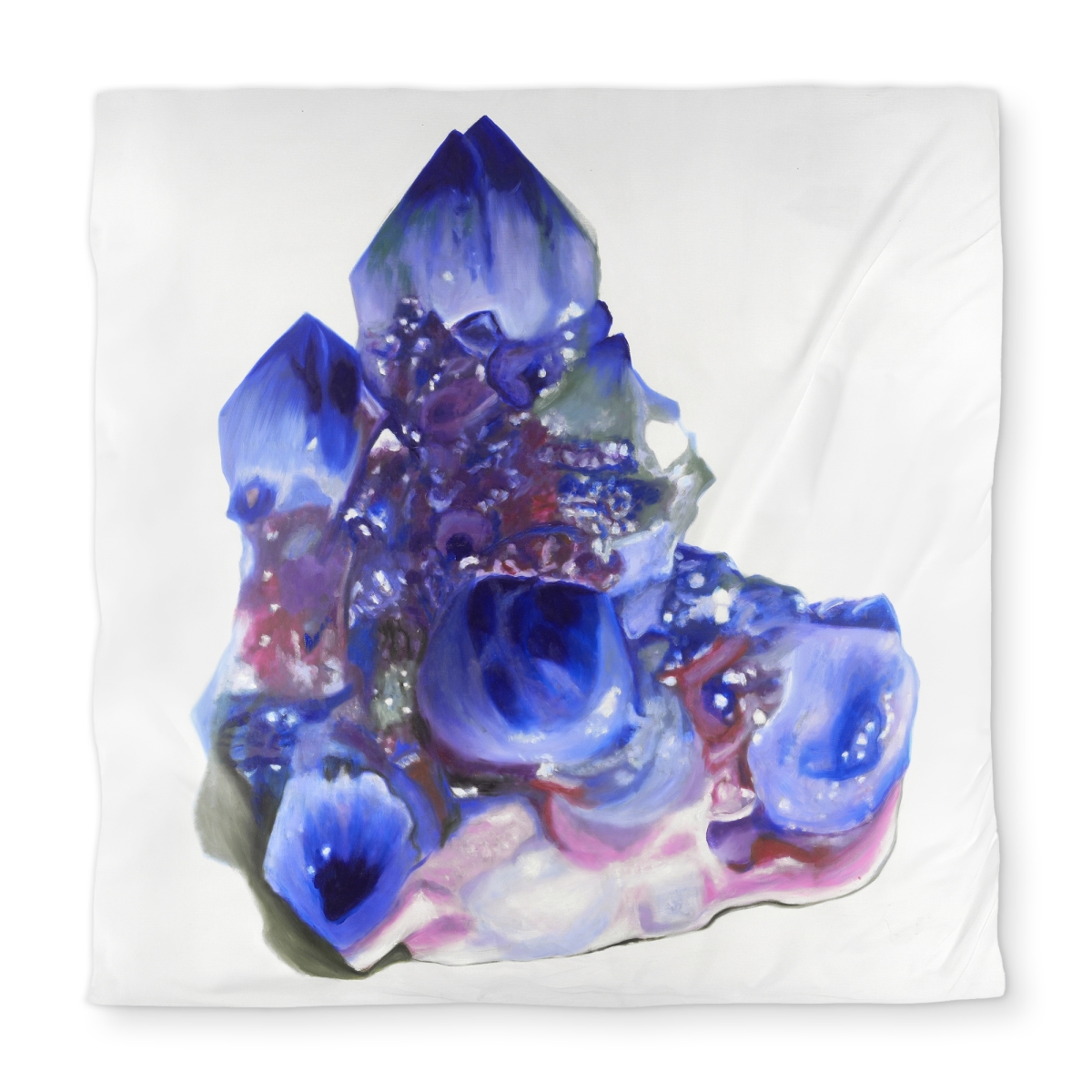 C1DCQSW099YB7T Blue & Purple Quartz Crystal Queen Size Duvet Cover - Pink Minerals Home Decor