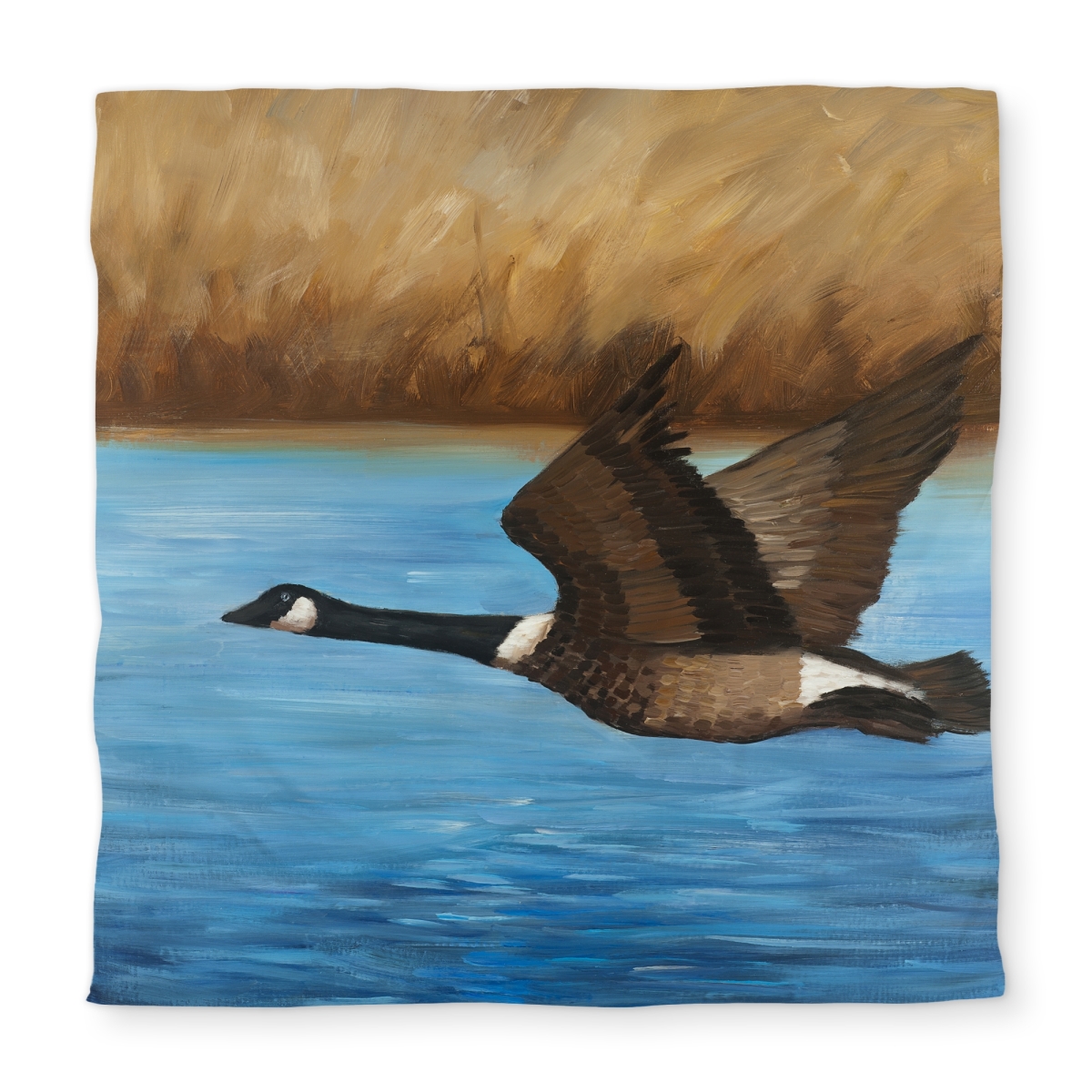 C1DCQSW0X6MY0I Canada Goose Brown Rustic Bird Queen Size Duvet Cover - Home Decor