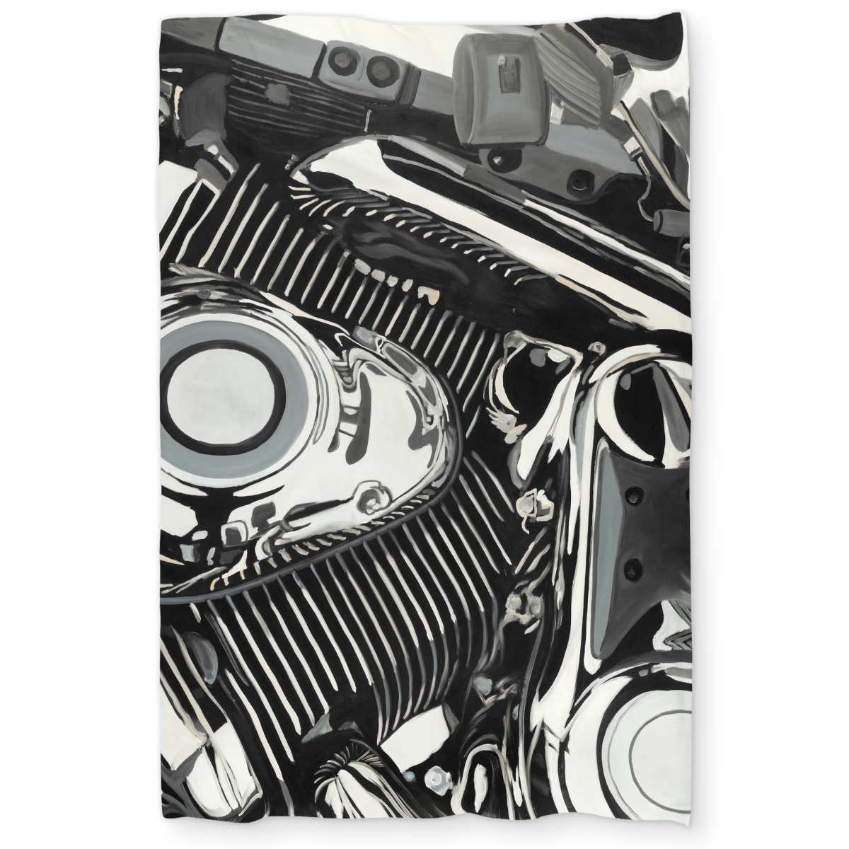 C1DCTSW0AVYS3U Motorcycle Engine Twin Size Duvet Cover - Office Decor for Home