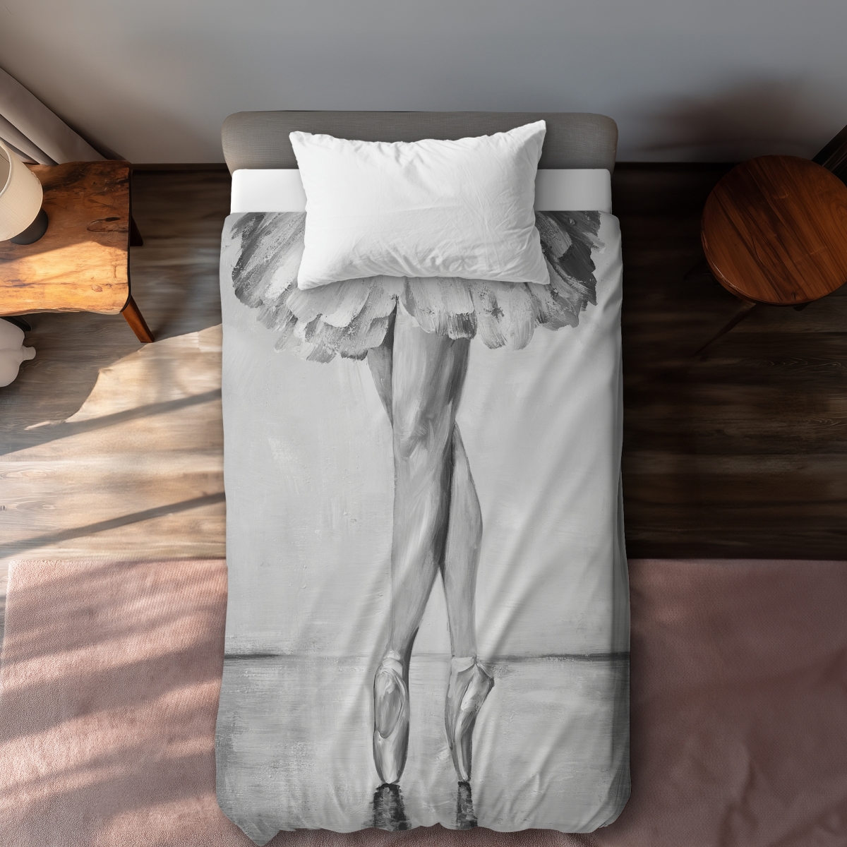 C1DCTXLWTTUJ38 Ballet Classic Steps - Hobbies White Twin Size Extra Long Duvet Cover for Home Decor