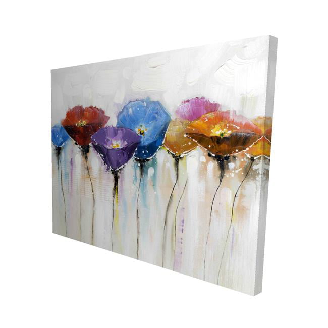 16 x 20 in. Colorful Flowers-Print on Canvas