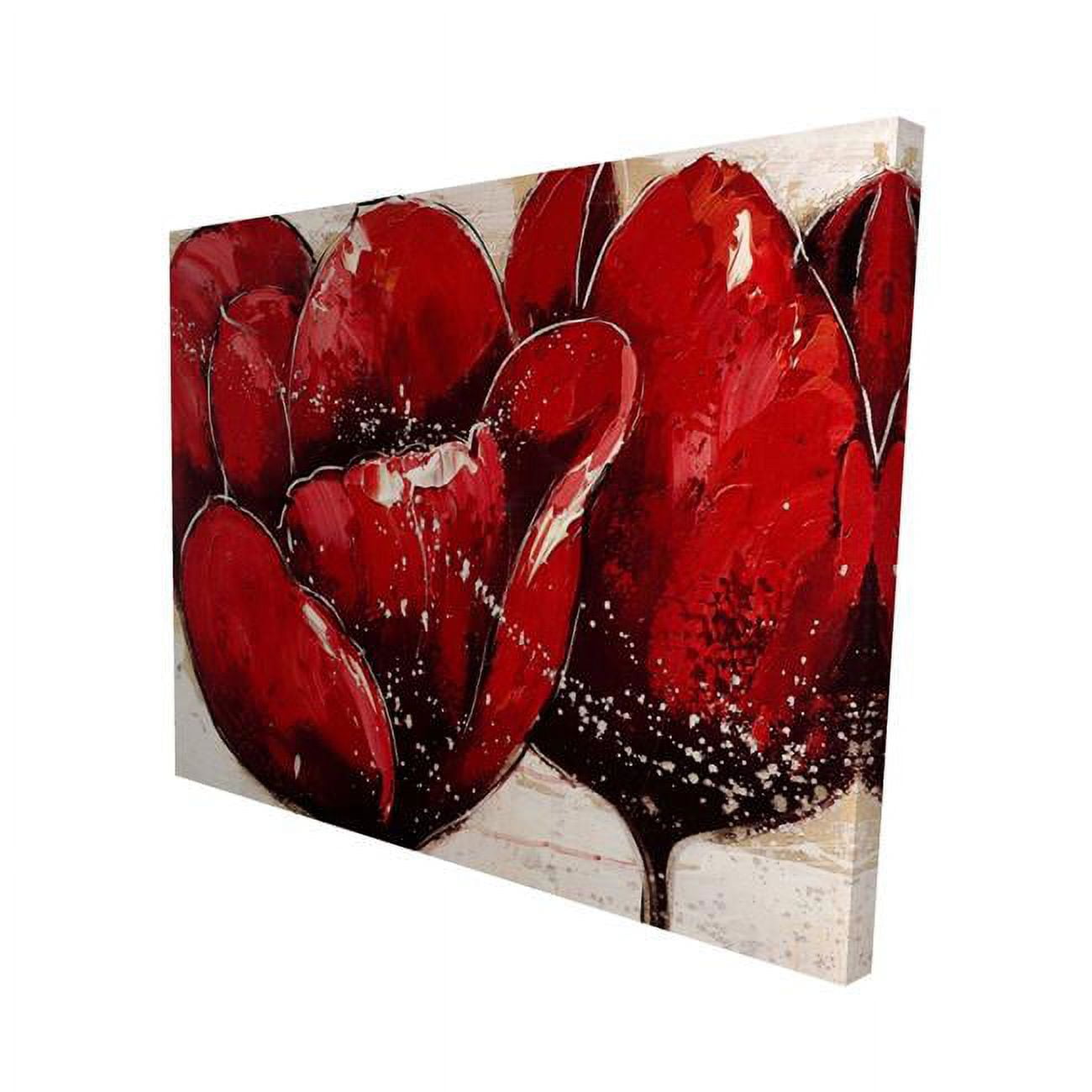 16 x 20 in. Red Tulips Closeup-Print on Canvas