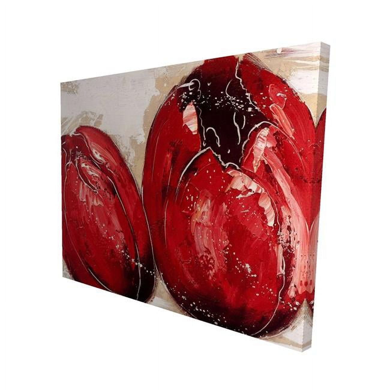 16 x 20 in. Two Red Tulips-Print on Canvas