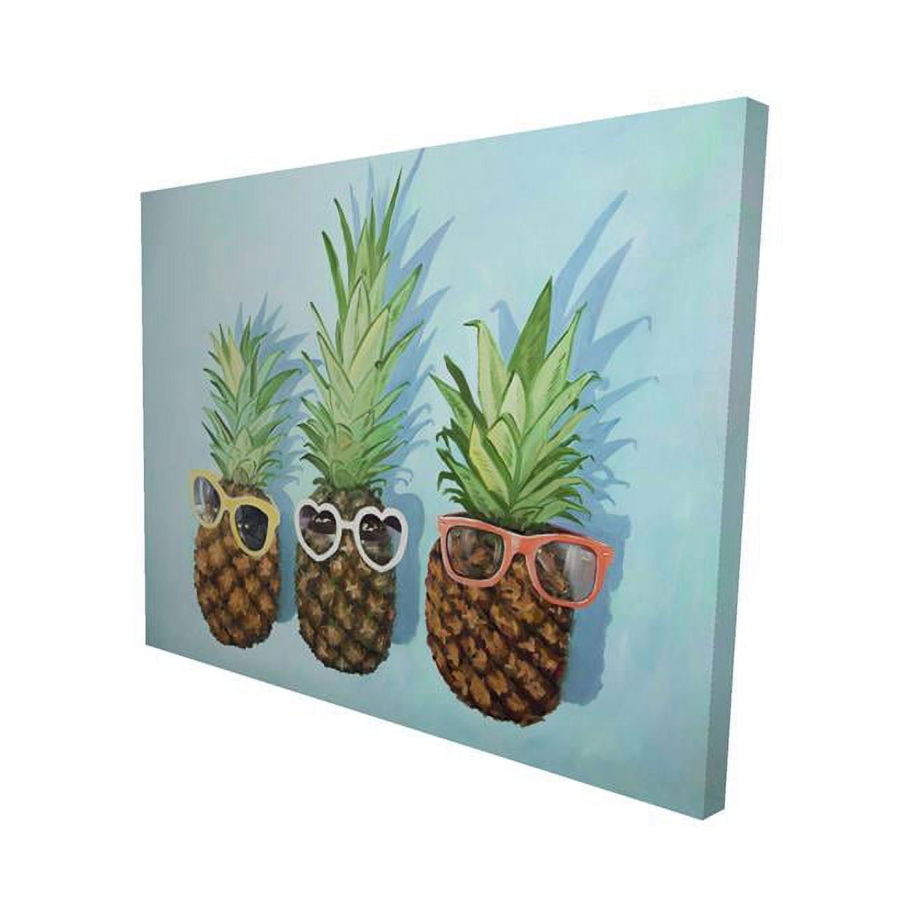 16 x 20 in. Summer Pineapples-Print on Canvas