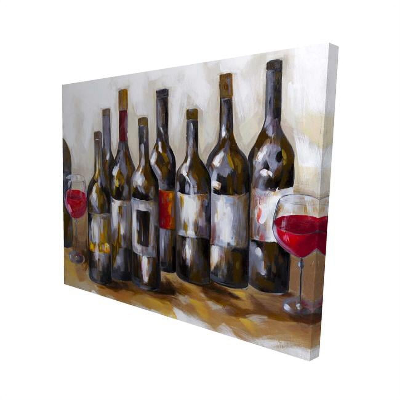 16 x 20 in. Red Wine Bottles-Print on Canvas
