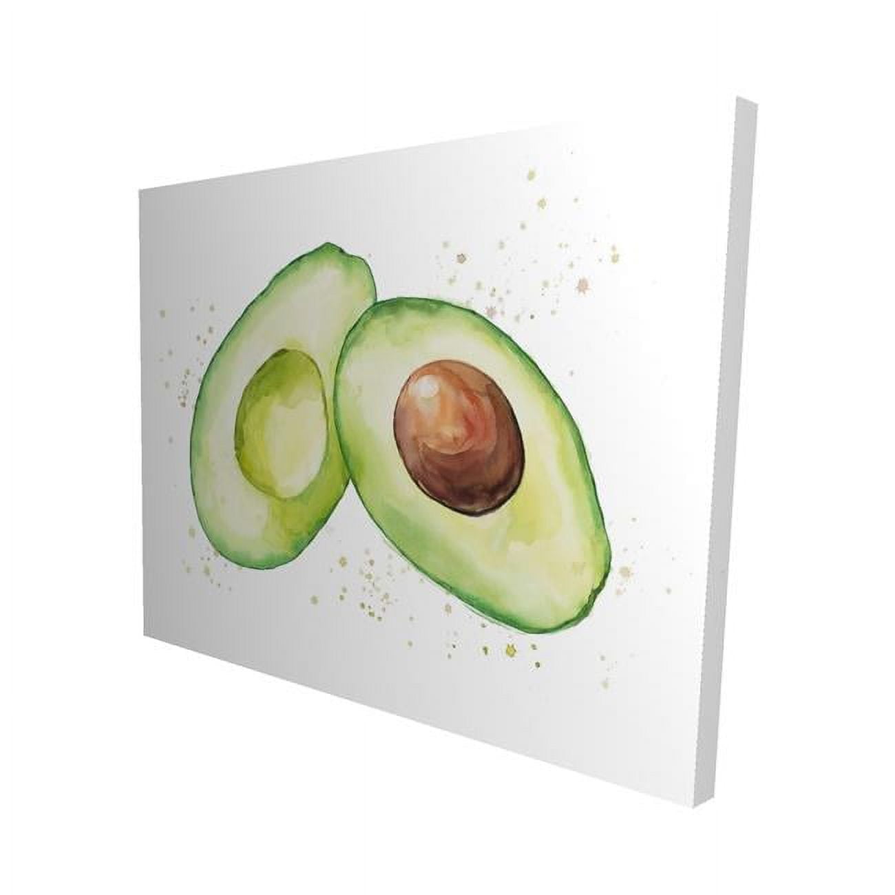 16 x 20 in. Watercolor Open Avocado-Print on Canvas