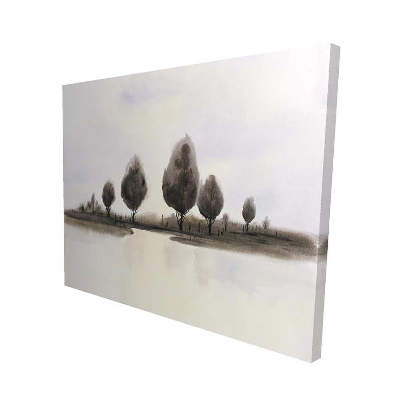16 x 20 in. Abstract Landscape of Trees-Print on Canvas