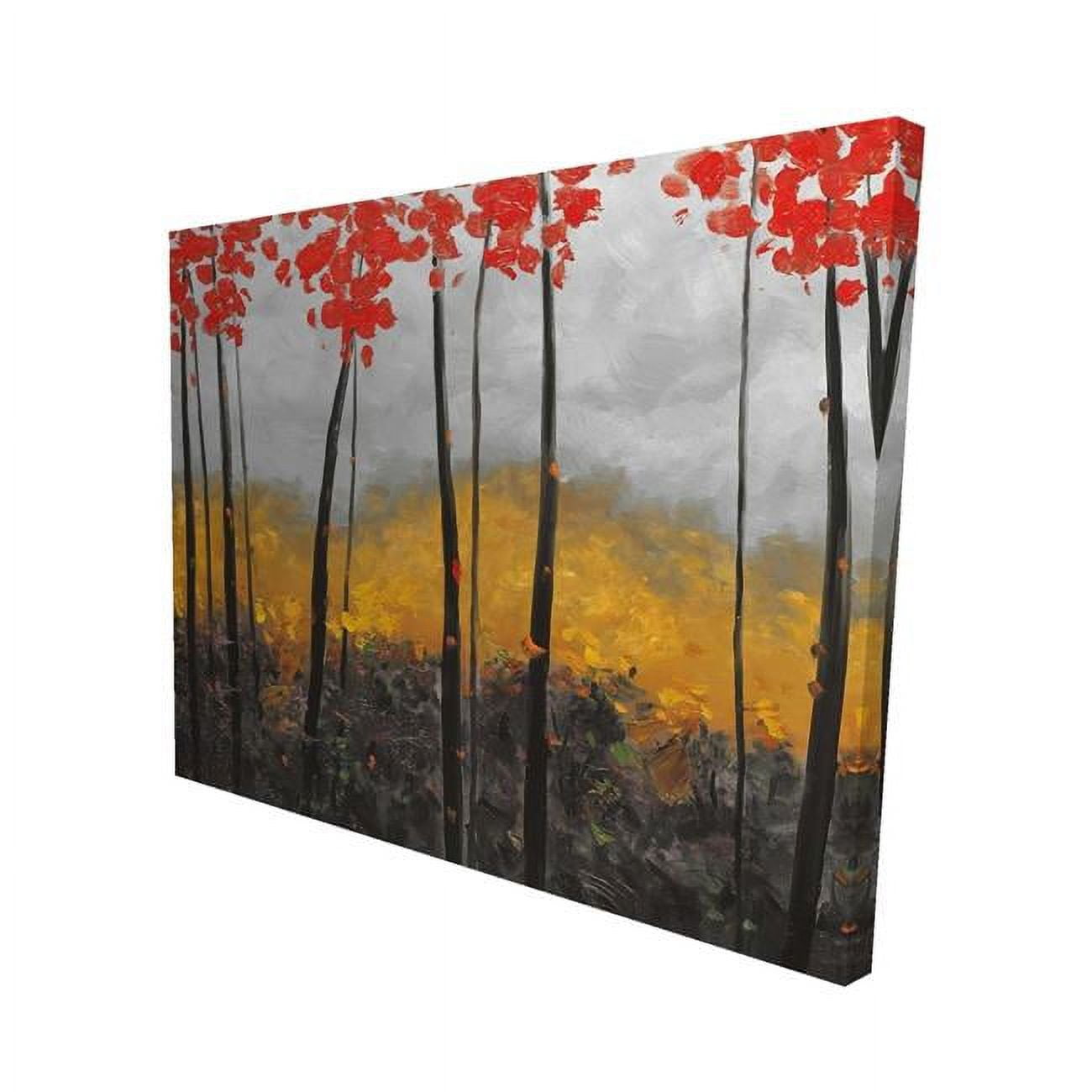 16 x 20 in. Abstract Autumn Trees-Print on Canvas