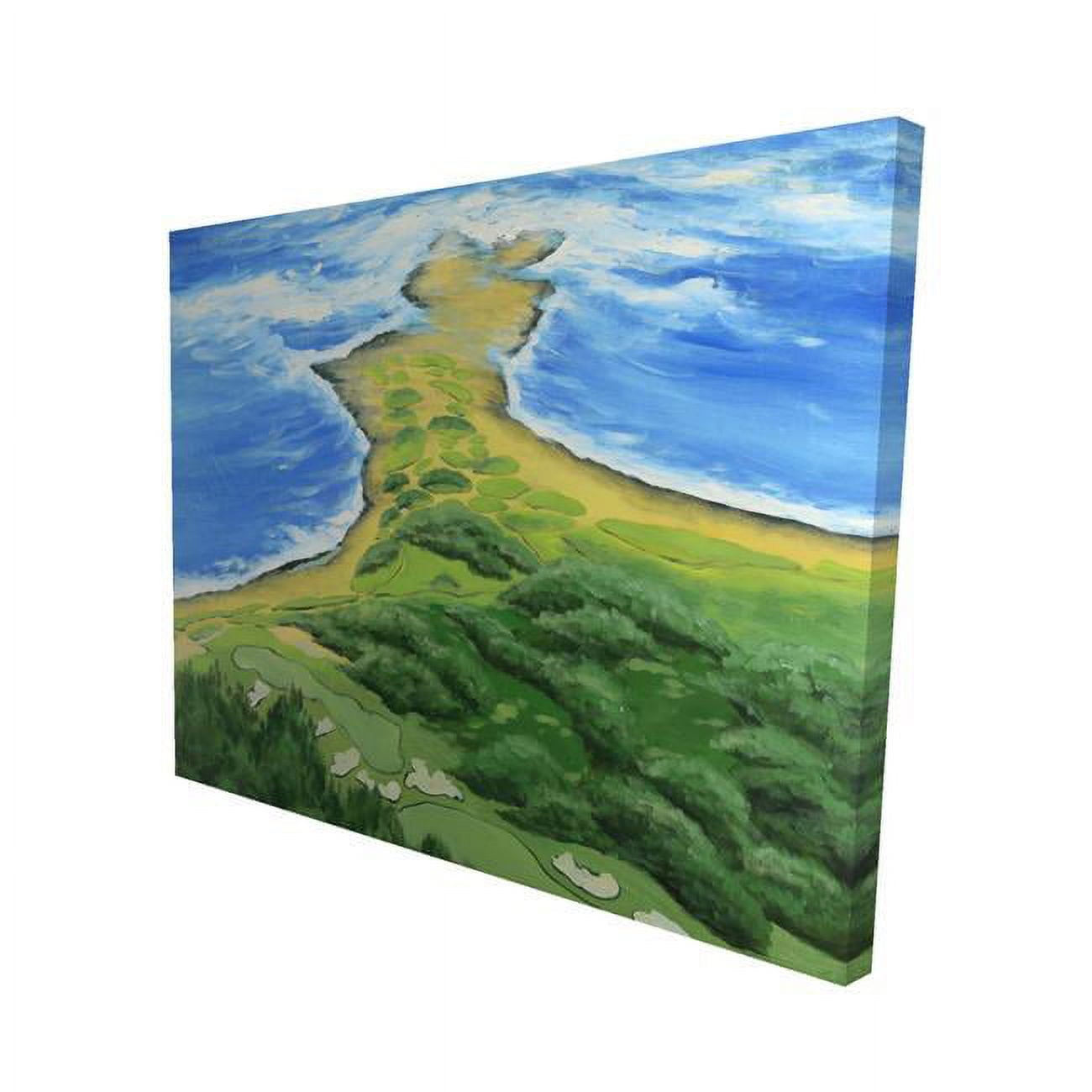 16 x 20 in. Golf Course on the Coast-Print on Canvas