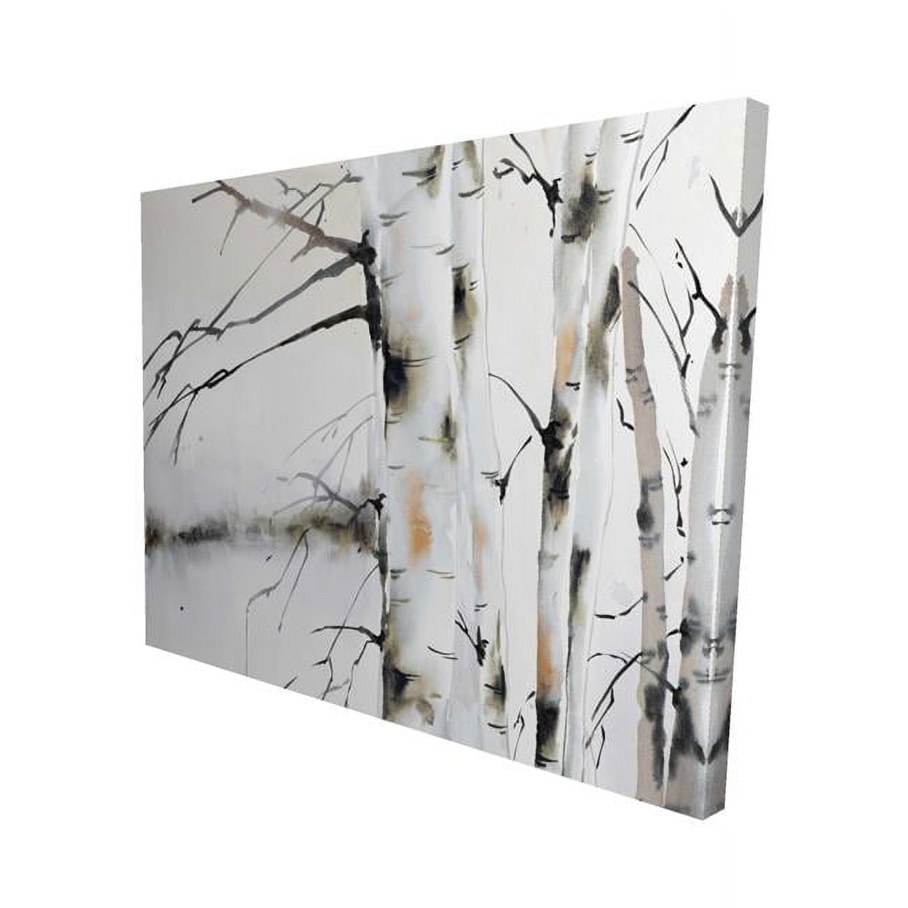 16 x 20 in. Winter Birches-Print on Canvas