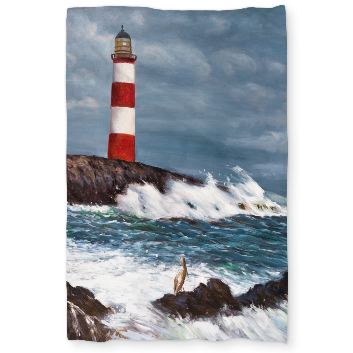 C1DCTXLWV5MF87 Lighthouse at the Edge of the Sea Unleashed Twin Size Extra Long Duvet Cover - Home Decor