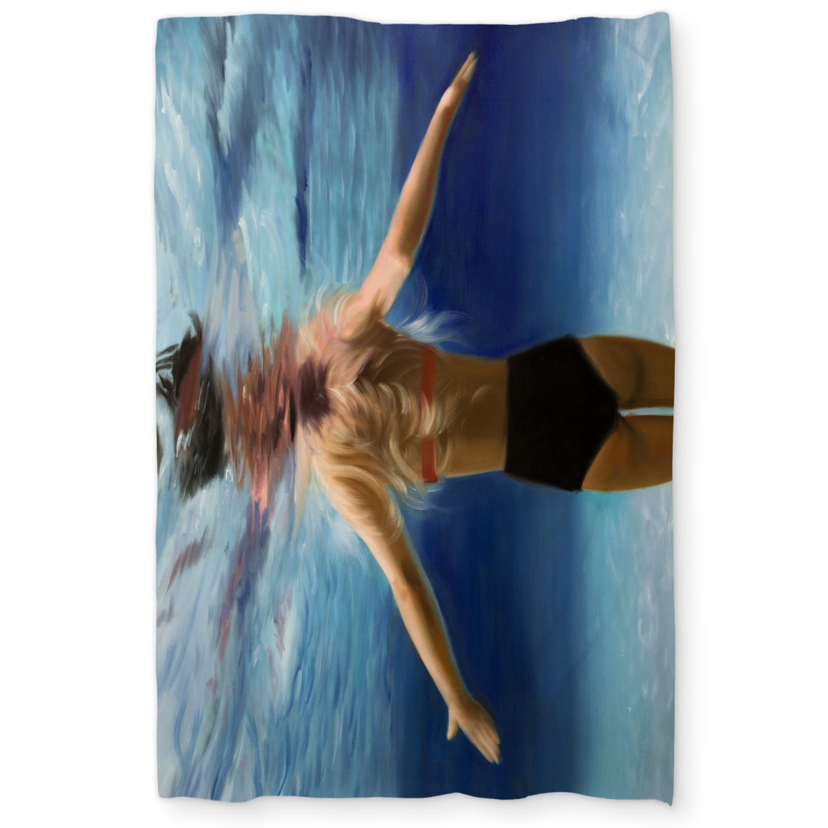 C1DCTSW0GMUTQJ Under the Sea Scenic Woman Twin Size Duvet Cover - Home Decor Essentials