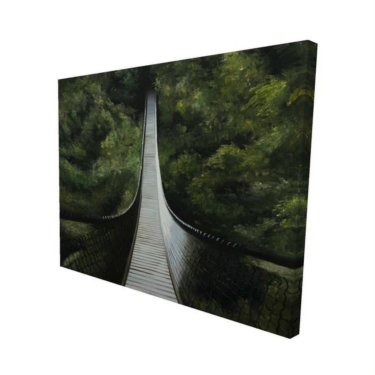 16 x 20 in. Suspended Bridge in the Forest-Print on Canvas