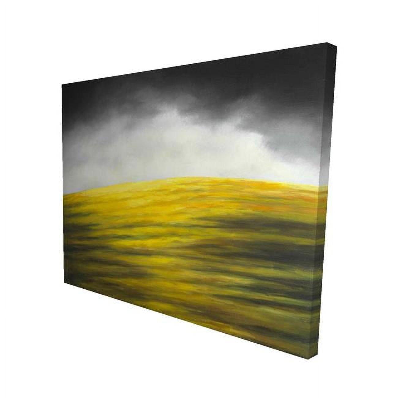 16 x 20 in. Yellow Hill-Print on Canvas