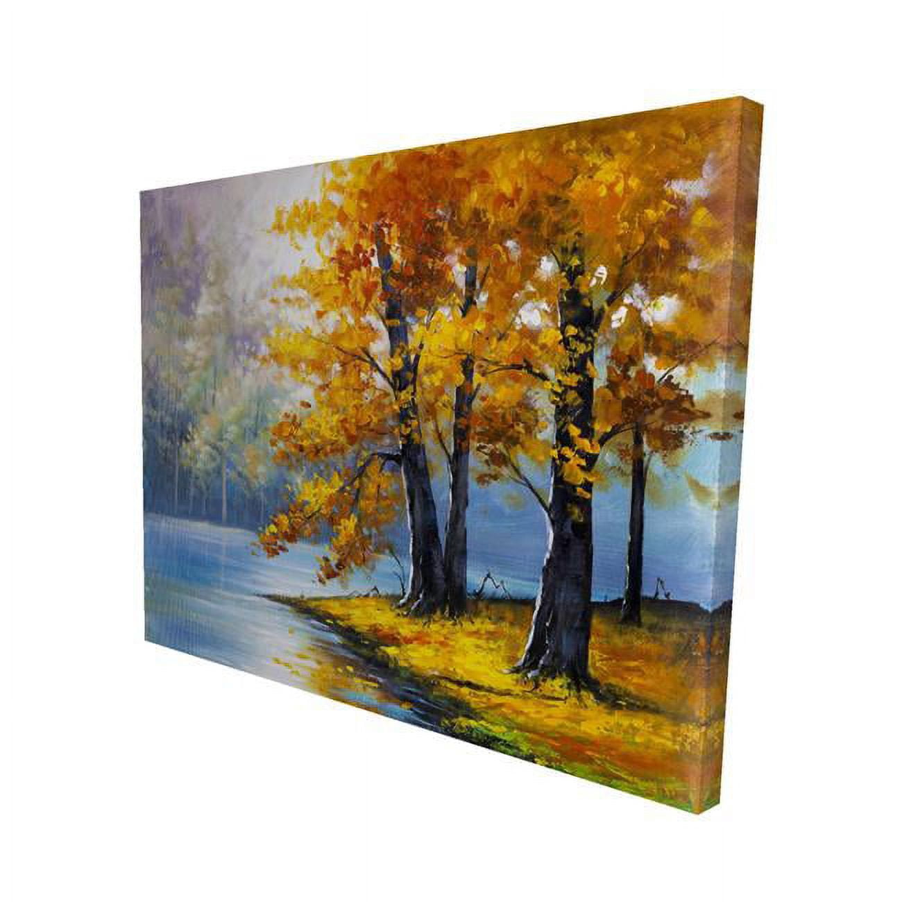 16 x 20 in. Two Trees by The Lake-Print on Canvas