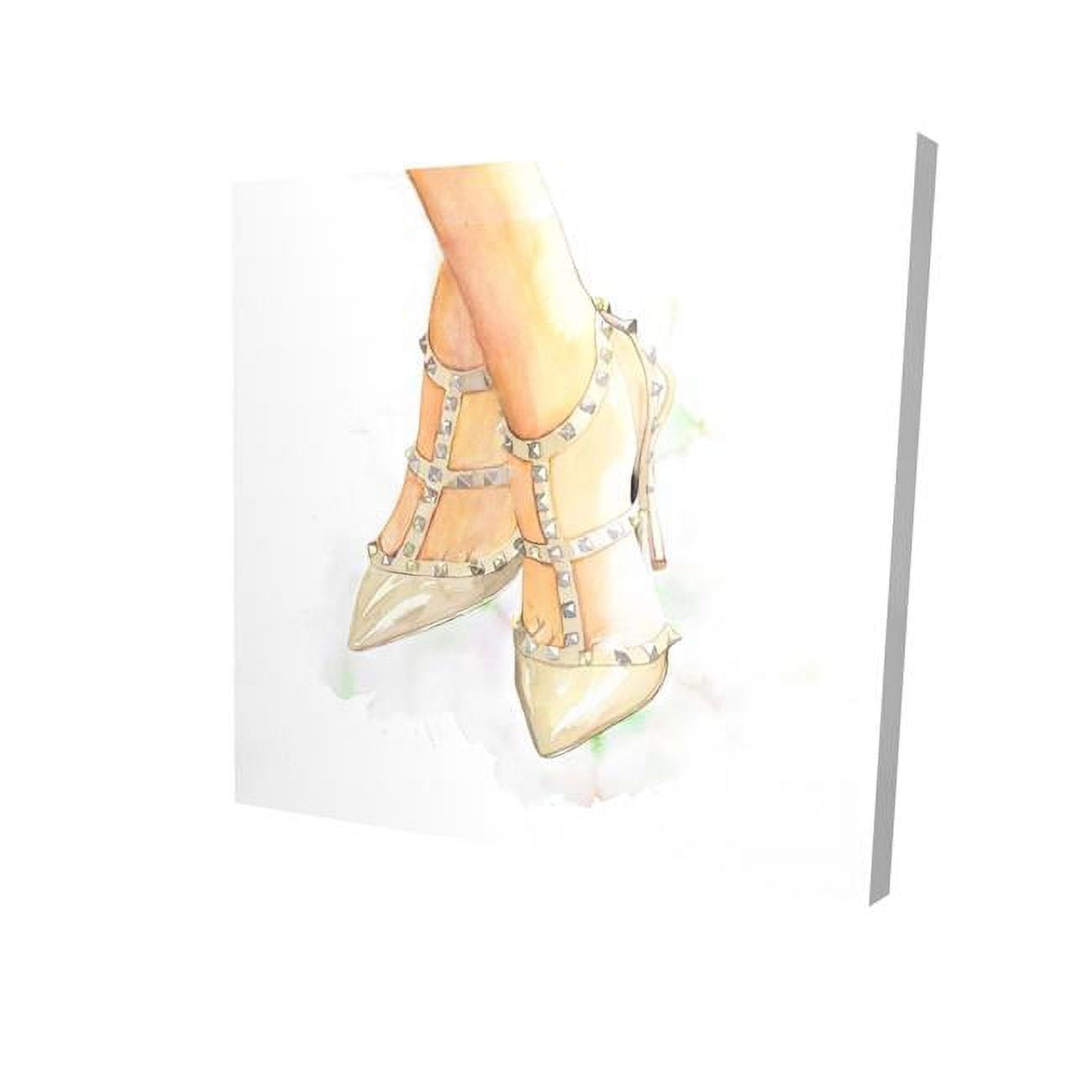 16 x 16 in. Studded High Heels-Print on Canvas
