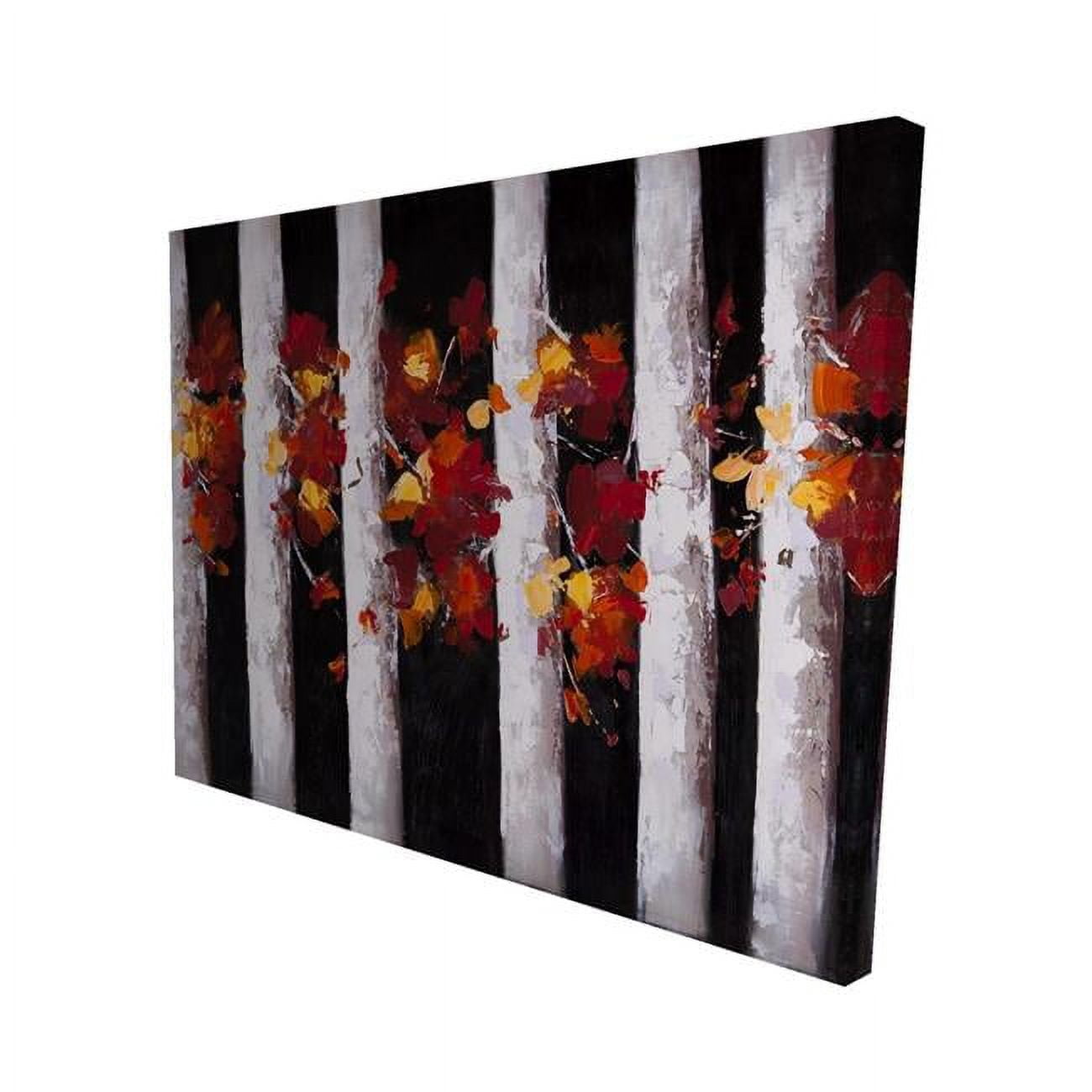 16 x 20 in. Trees & Fall Leaves-Print on Canvas