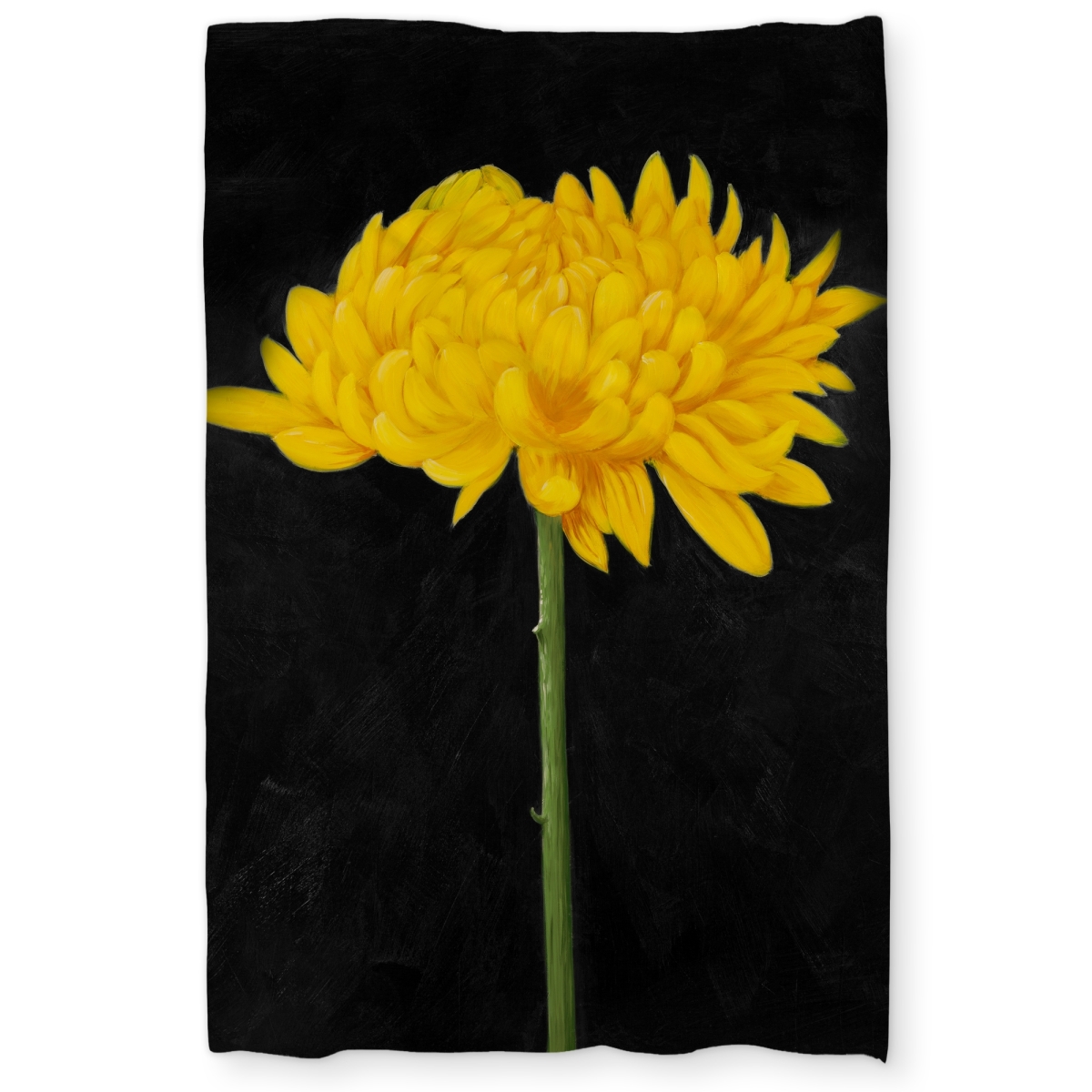 C1DCTXLWWPD9JE Chrysanthemum Rustic Yellow Twin Size Extra Long Duvet Cover for Home Decor