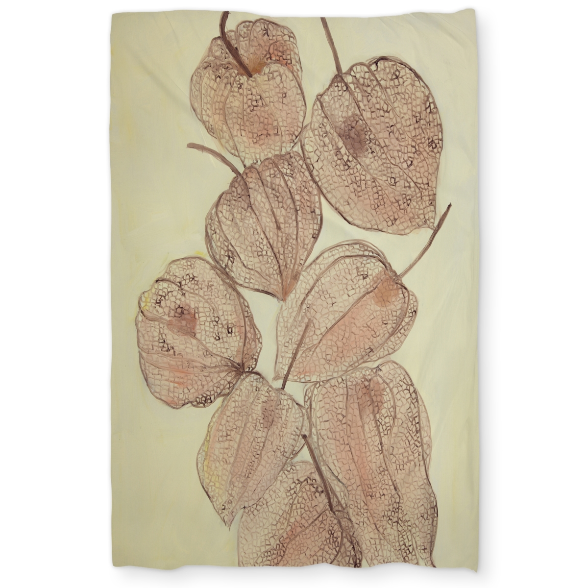 C1DCTXLWPJ3WEU Closed Ground Cherries Twin Size Extra Long Duvet Cover - Botanical Kitchen Decor