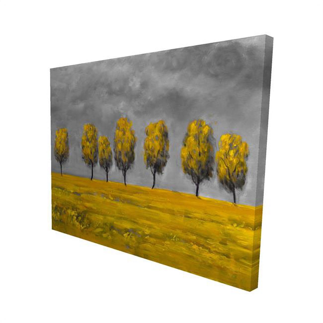 16 x 20 in. Yellow Trees In A Field-Print on Canvas