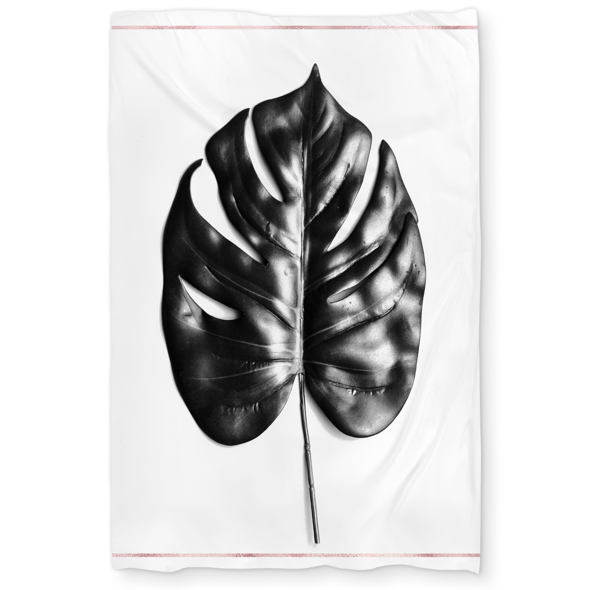 C1DCTXLW9JAWML Split Leaf Philodendron Twin Size Extra Long Duvet Cover - Exotic Bedroom Decor