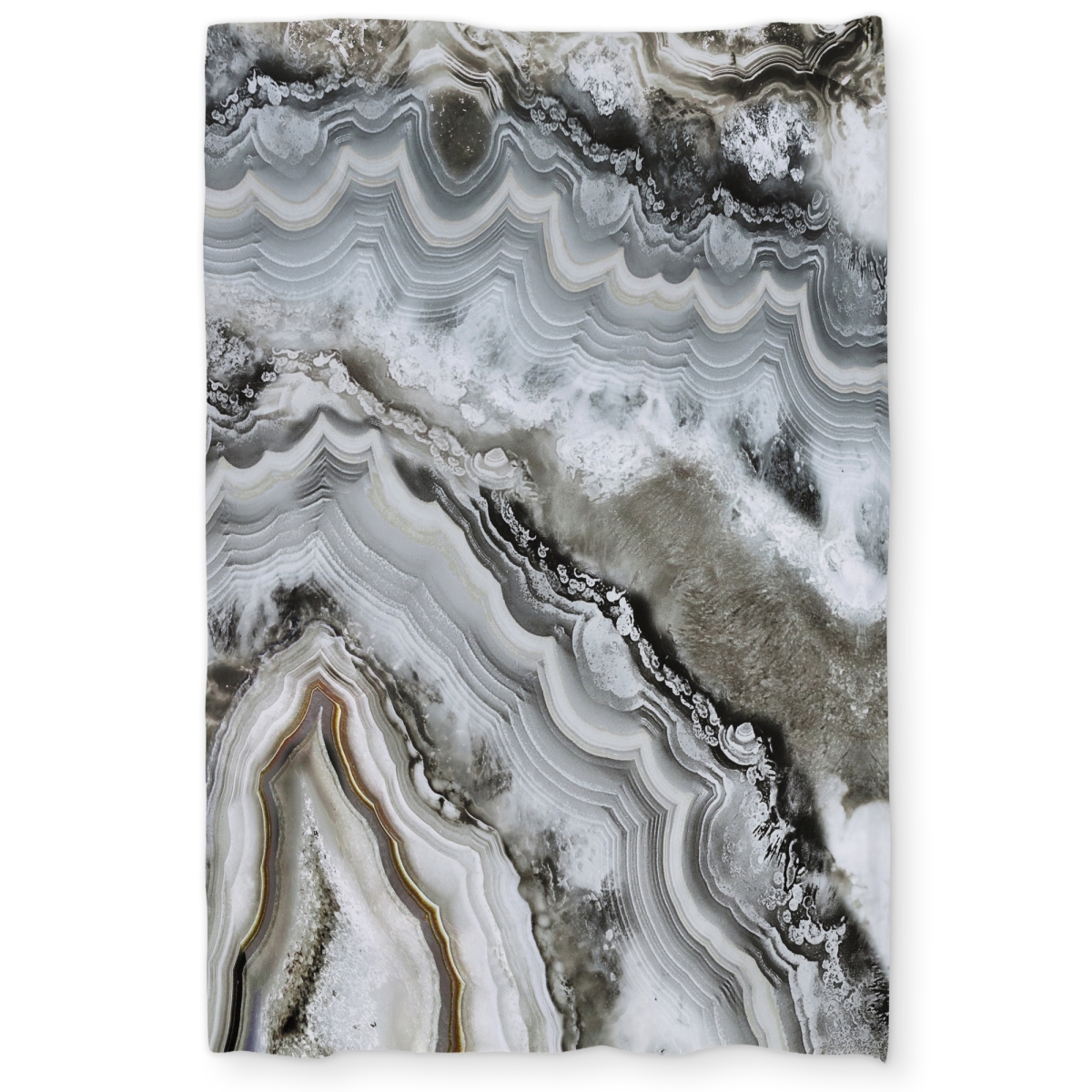 C1DCTXLWKSBK3P Abstract Geode - Hyperrealist Abstract Twin Size Extra Long Duvet Cover - Home Decor