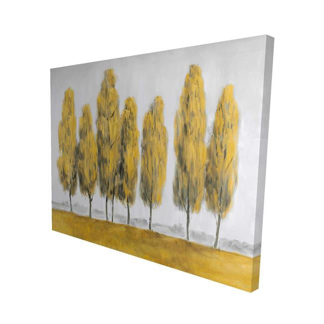 16 x 20 in. Abstract Yellow Trees-Print on Canvas