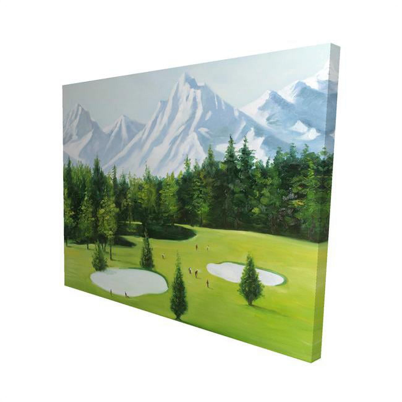 16 x 20 in. Golf Course with Mountains View-Print on Canvas
