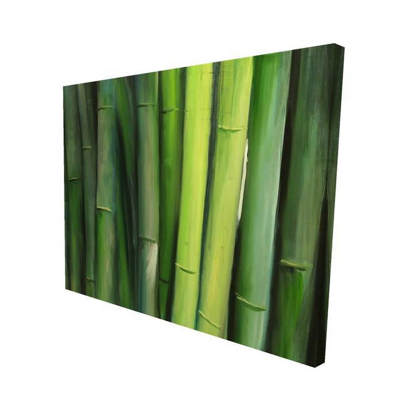 16 x 20 in. Green Bamboo-Print on Canvas